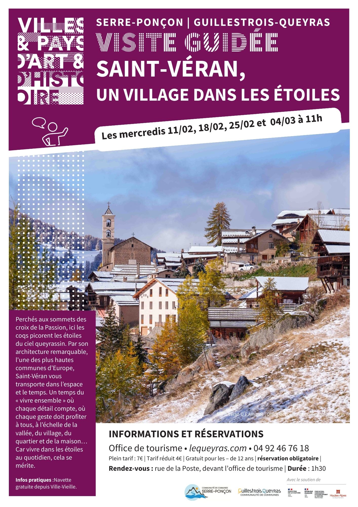 Affiche visite village